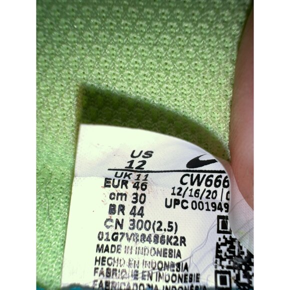 Nike Phantom GT2 Elite DF FG Soccer Cleats Lime/Blue Mens Size 12 - Picture 7 of 7